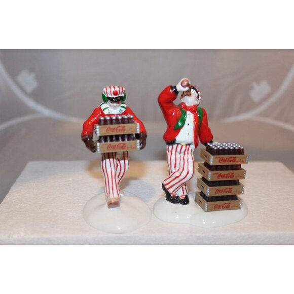 Dept 56 Snow Village - Coca Cola Delivery Men - Picture 3 of 6